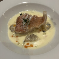 Bistro Kojiya - 赤魚ワイン蒸し　浅利クリームソース