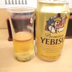 らーめん梅吉 - ビールも注文