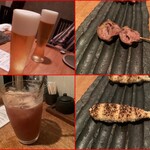 鶏一途 - ドリンク、料理