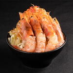 American monja made with natural red shrimp