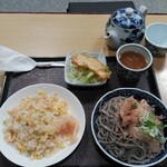 松やん - 料理写真:小盛ヤキメシセット（おろしそば）