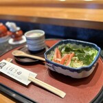 しほう田 - サラダと茶碗蒸し