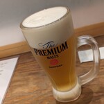 新宿 丸港水産 - 生ビール