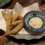 居酒屋 優心 - キビナゴのフライ