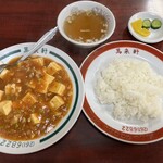 萬来軒 - 麻婆豆腐定食　小ライスおかわり¥1050