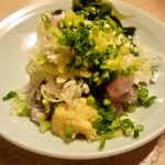 しげきん - あじ叩き(320円)