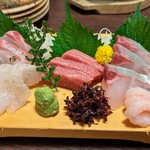 Shunsensakaba Irasshai - 「鮮魚の盛り合わせ5点盛り」¥2068-