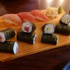 のれん寿司 - 鮪赤身、鉄火巻き、なみだ巻き