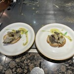 グリル ロア - 活きアワビのステーキ