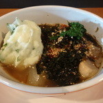 KITCHEN TSUNAGU - あおさ・のげ海苔のハンバーグ、山葵のマッシュドポテト添え