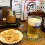 宝華らぁめん - ビンビール630円