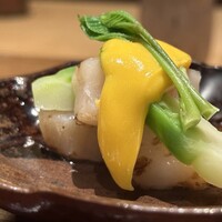 ごだん 宮ざわ - 平貝蕾菜黄身酢