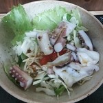 ふじやす食堂 - いかげそサラダアップ