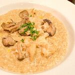 cream mushroom risotto