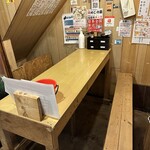 ひいき屋 - 本店階段下のテーブル席3~5人様位が丁度いいかと(禁煙)