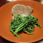 うかい竹亭 - すき鍋：ヒレ肉とクレソン