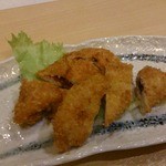 ささ身の梅肉揚げ