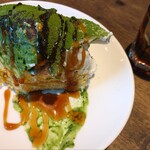 たまごとこなと - 抹茶そのままの味を楽しんでから～黒みつも掛けてみました。和テイストもいいね！！