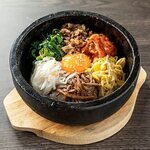 Stone-grilled bibimbap set meal