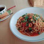 エル・ヒラソル - タコとトマトの辛口暴れん坊スパゲッティ