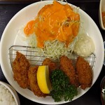 Taiyou Shokudou - 2023年7月 カキフライ定食　1050円