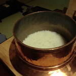 うかい竹亭 - 五郎兵衛米(長野県小諸）釜炊き御飯