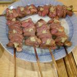 里葉亭 - ハツ。味もですが量もたんまり。