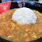 極楽うどん TKU - 〆ご飯投入！