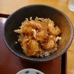 如月 徳 - 小海老のミニ天丼