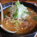 麺屋 花蔵 - 鶏ごぼうラーメン　みそ味