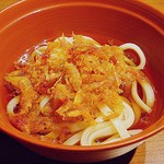 焼津グランドホテル - 夕食のうどんですｗ　さくらえびのから揚げが美味いです（＾＾＠