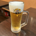 台湾料理 萬福 - 先づは生ビール