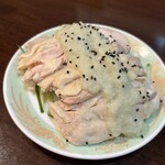 台湾料理 萬福 - 蒸し鶏の生姜たれ　けっこう食べ応えあり