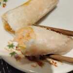 菜香新館 - 海老のウェハース巻き揚げ