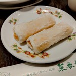 菜香新館 - 海老のウェハース巻き揚げ