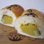 ブーランジェリー メゾン ユキ - さつまいもパンの断面