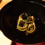 串かつ あーぼん - 箸休めの茶そば