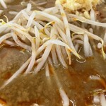 ラーメン もっけだの - 『青唐味噌つけ麺ニンニク野菜マシマシ+ネギ』の野菜