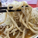 ラーメン もっけだの - 『青唐味噌つけ麺ニンニク野菜マシマシ+ネギ』のつけ汁+麺