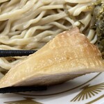 ラーメン もっけだの - 『青唐味噌つけ麺ニンニク野菜マシマシ+ネギ』の豚