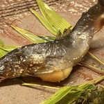 御料理 めなみ - 子持ちあゆ塩焼き