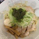 こしょうや - 油そば　ダブル　半チャーシュー　麺硬め