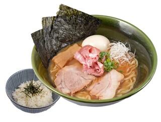 Yaki Ago Shio Ra Men Takahashi - 特製焼きあご塩らー麺お茶漬けセット