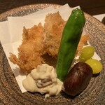 恵比寿 蟹よし - 秋鮭のフライ