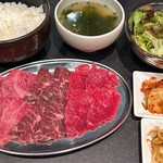 炙りや 秀苑 天 - 三種ランチ