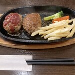 鉄板焼 KIWA - 食べ放題ハンバーグ