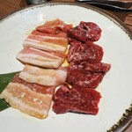 焼肉 ウエスト - Wランチ定食(牛サガリ&豚バラ 140g)