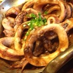 築地市場食堂 - イカわた焼き