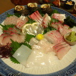 あじわい処 あかぎ - (第１回）刺身盛り合わせ