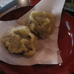 駒の湯山荘 - シイタケ天ぷら
